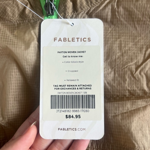 Fabletics Nylon Colour-Block Jacket (size S) - Picture 3 of 7